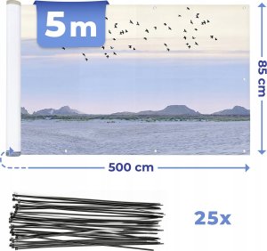 Maximex Osłona balkonowa z wzorem plaży, 5 m x 85 cm 5