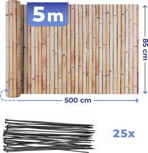 Maximex Osłona balkonowa z wzorem bambusa, 5 m x 85 cm 5