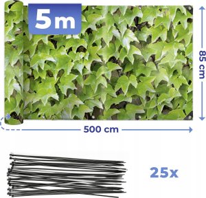 Maximex Osłona balkonowa z wzorem bluszczu, 5 m x 85 cm 3