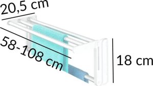 Maximex Teleskopowy wieszak, suszarka na ubrania 9