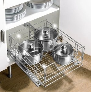 Maximex Metalowy koszyk pod blat kuchenny, ORGANIZER na przybory kuchenne 2