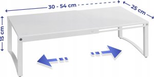 Maximex Półka do szafki kuchennej na nóżkach, metalowy wkład ułatwiający przechowywanie - regulowana szerokość, 30-54 x 25 x 15 cm 4