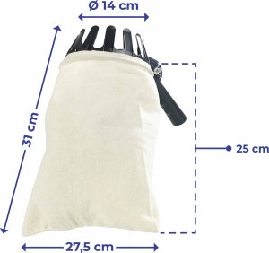 Maximex Zbierak do owoców, bawełniana torba, Ø 14 cm 3