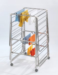 Maximex Suszarka na pranie rozkładana MOBILE, stal nierdzewna 3