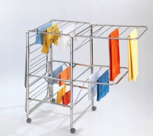Maximex Suszarka na pranie rozkładana MOBILE, stal nierdzewna 4