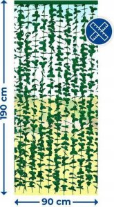 Maximex Kurtyna na drzwi sztuczne rośliny Liście 90 x 190 cm 2