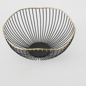 Boltze Metalowe koszyki dekoracyjne YOKO, czarne, 2 sztuki 5