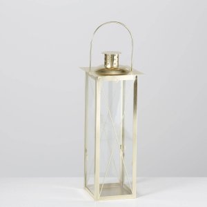 Boltze Złote lampiony FAROL, 2 metalowe latarenki 3