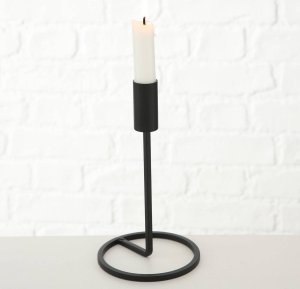 Boltze Metalowe świeczniki Fio, 3 sztuki, czarne 7