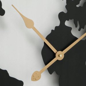 Boltze Zegar ścienny Union, metalowy ze złotymi wskazówkami 2