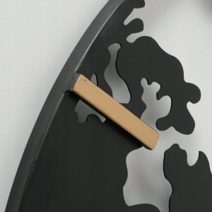 Boltze Zegar ścienny Union, metalowy ze złotymi wskazówkami 4