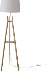 Lampa podłogowa Boltze Lampa stojąca do salonu AVAL, klosz z materiału imitującego len, 153 cm 1