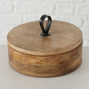 Boltze Pudełko okrągłe KABIR, drewno mango, Ø 19 cm 6
