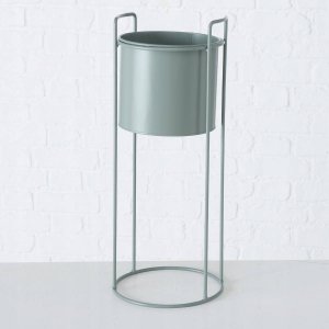 Boltze Metalowe doniczki na stojaku Melanda, jasnozielone, 3 sztuki 5