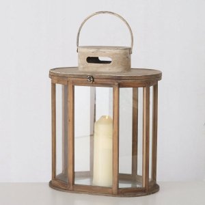 Boltze Lampiony drewniane LAURIE, 2 sztuki 6