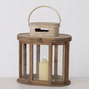 Boltze Lampiony drewniane LAURIE, 2 sztuki 7