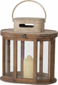 Boltze Lampiony drewniane LAURIE, 2 sztuki 9