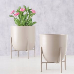 Boltze Komplet osłonek na doniczkę z metalu KILANA, 2 sztuki 2