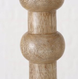 Boltze Drewniane świeczniki rzeźbione BUBBLES, 2 sztuki 3