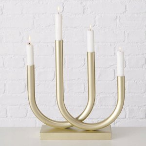 Boltze Złoty świecznik Tonis.metalowy, 33 x 34 cm 3