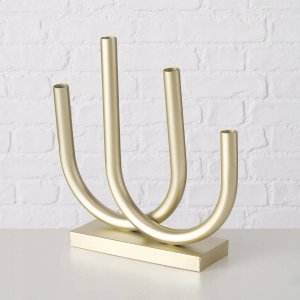 Boltze Złoty świecznik Tonis.metalowy, 33 x 34 cm 4