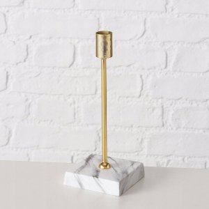 Boltze Zestaw świeczników na jedną świeczkę LAGRO, podstawa z betonu imitującego marmur 4