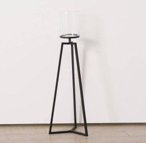 Boltze Szklane świeczniki na metalowym stelażu Cosa, 75-95 cm 5