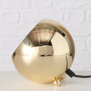 Boltze Lampa stołowa Missy, Ø 15 cm, złota 2