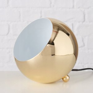 Boltze Lampa stołowa Missy, Ø 15 cm, złota 5