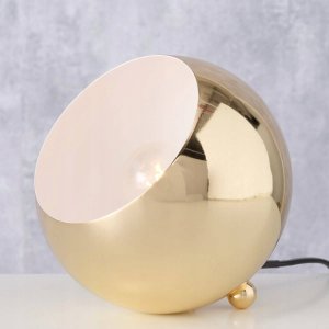Boltze Lampa stołowa Missy, Ø 15 cm, złota 6