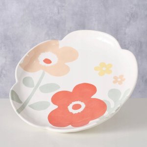 Boltze Talerz kwiat CRYSANTO, ceramiczny, Ø 21 cm 2