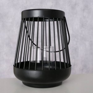 Boltze Lampion czarny HELLO, metalowy, 16 cm 2