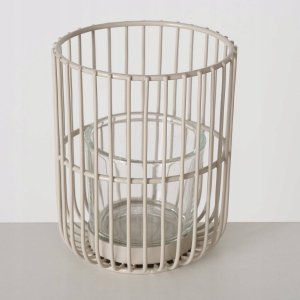 Boltze Metalowy lampion CINDY, beżowy, 2 sztuki 4