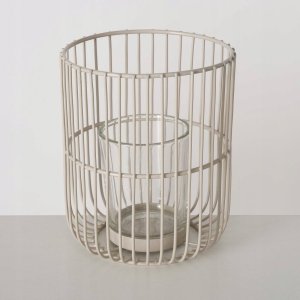 Boltze Metalowy lampion CINDY, beżowy, 2 sztuki 5