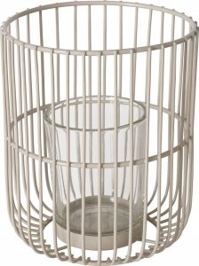 Boltze Metalowy lampion CINDY, beżowy, 2 sztuki 7