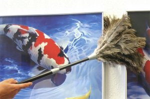 Maximex Miotełka do usuwania kurzu teleskopowa, strusie pióra 2