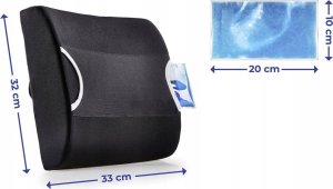 Maximex Poduszka pod plecy na fotel biurowy, z wkładem chłodzącym 2