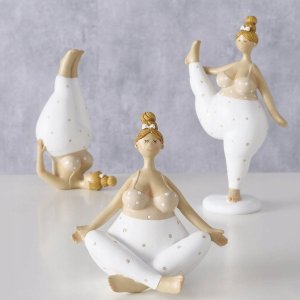 Boltze Figruka porcelanowa Joga, kobieta, 22 cm 3