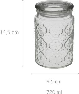 5five Pojemnik szklany z pokrywką DOLCE, 720 ml 1