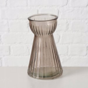 Boltze Wazon szklany HYACINTHA, ryflowane szkło, 15 cm 2