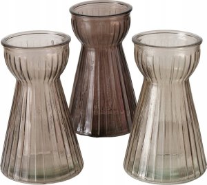 Boltze Wazon szklany HYACINTHA, ryflowane szkło, 15 cm 5