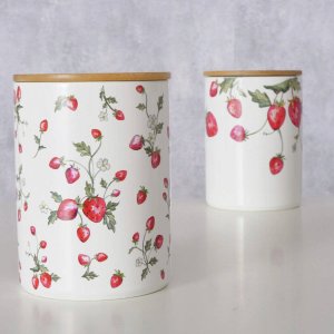 Boltze Pojemnik kuchenny ceramiczny w poziomki EMILY 2