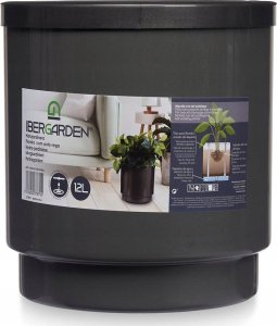 Ibergarden Doniczka samonawadniająca, antracytowa, Ø 26 cm 5