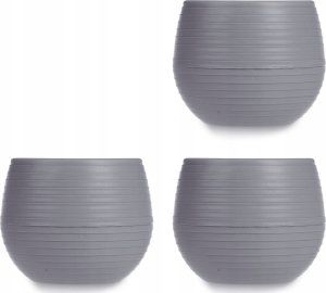 Ibergarden Doniczki samonawadniające, plastikowe, 3 sztuki, Ø 10 cm 2
