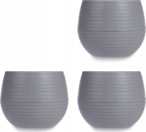 Ibergarden Doniczki samonawadniające, plastikowe, 3 sztuki, Ø 14 cm 2