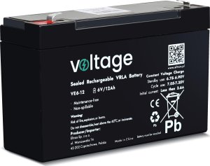 voltage Akumulator AGM Voltage 6V 12Ah VE6-12 1