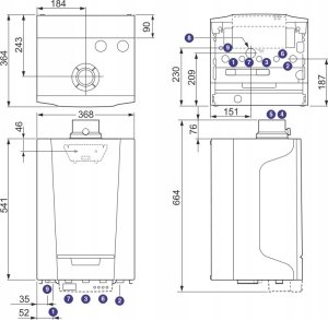 De Dietrich De Dietrich kocioł gazowy kondensacyjny dwufunkcyjny MCR3 evo 30/35MI 7716673A 4