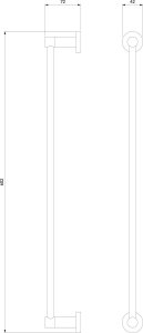 Omnires Uchwyt na papier toaletowy Modern Project Miedź antyczna 3