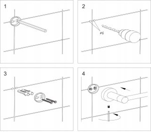 Omnires Uchwyt na papier toaletowy Modern Project Miedź antyczna 4