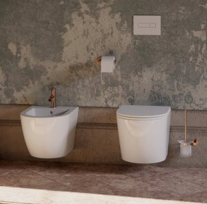 Omnires Uchwyt na papier toaletowy Modern Project Miedź antyczna 6